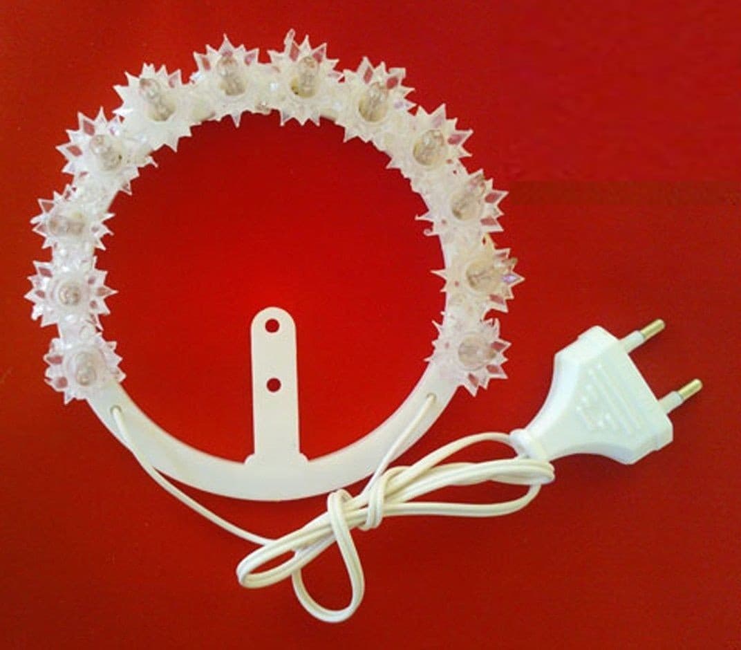 CORONCINE DECORATIVE ELETTRICHE A PISELLINI E/O A LED CORONCINA PER STATUINE - 2
