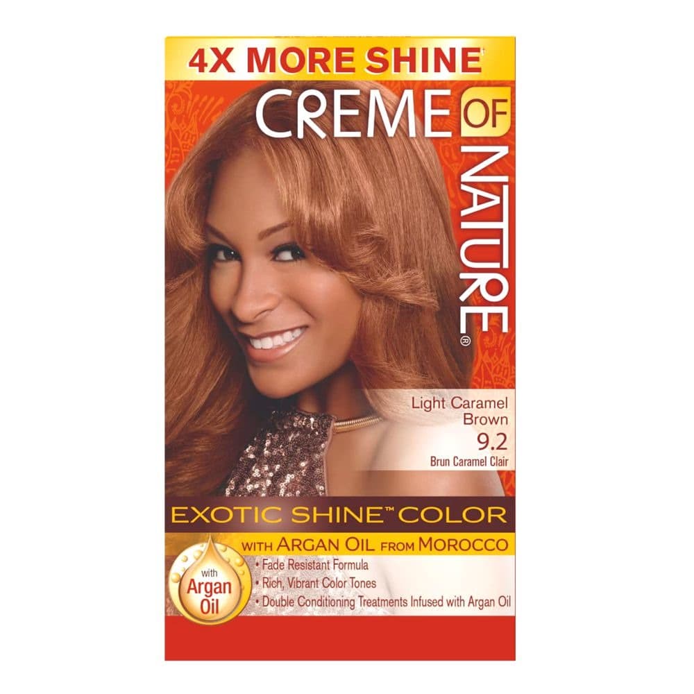 CREME OF NATURE GEL HAIR COLOR #9.2 LIGHT CARAMEL BROWN PER CAPELLI . - 2