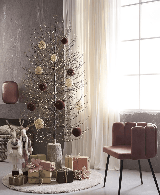 Albero luminoso "Faggio" tronco lungo rami a microled luce calda da interno ed esterno in Alberi di natale artificiali MagiediNatale.it - Altamura, commercioVirtuoso.it