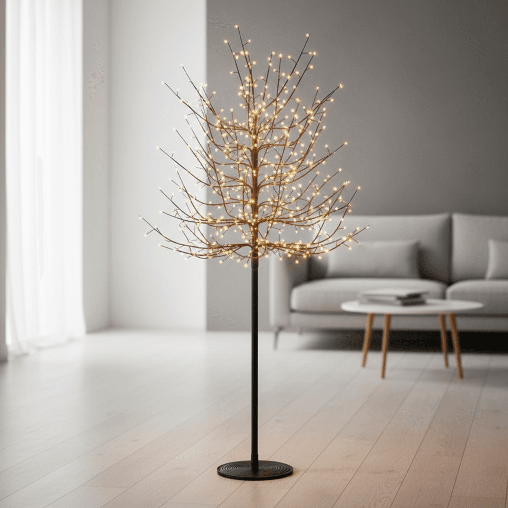 Albero luminoso "Faggio" tronco lungo rami a microled luce calda da interno ed esterno in Alberi di natale artificiali MagiediNatale.it - Altamura, commercioVirtuoso.it