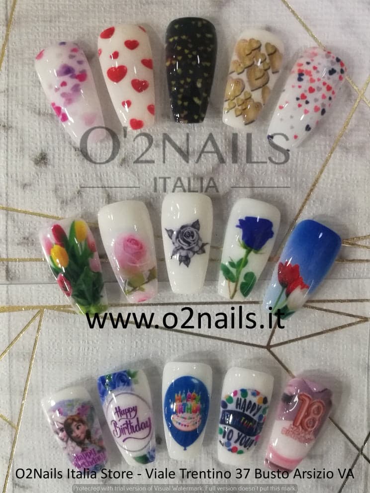 O2NAILS M1 Stampante Unghie Nail Art Decorazione Unghie Gel - 12