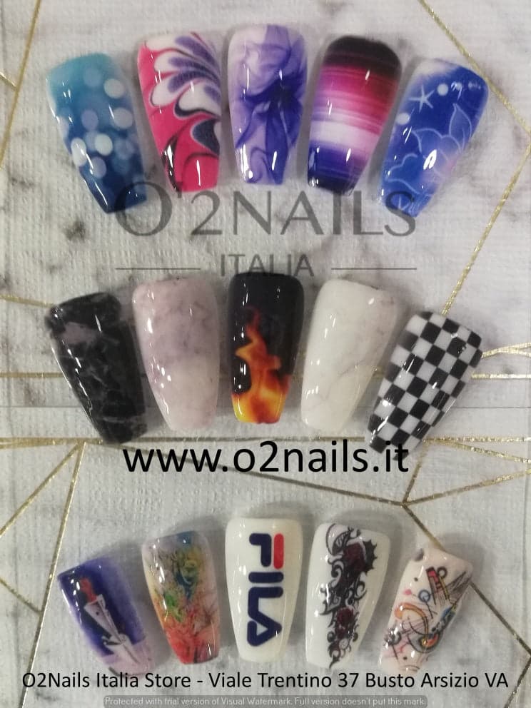 O2NAILS FULLMATE NAILLA F1 Stampante Unghie Nail Art Decorazione Unghie Gel - 10