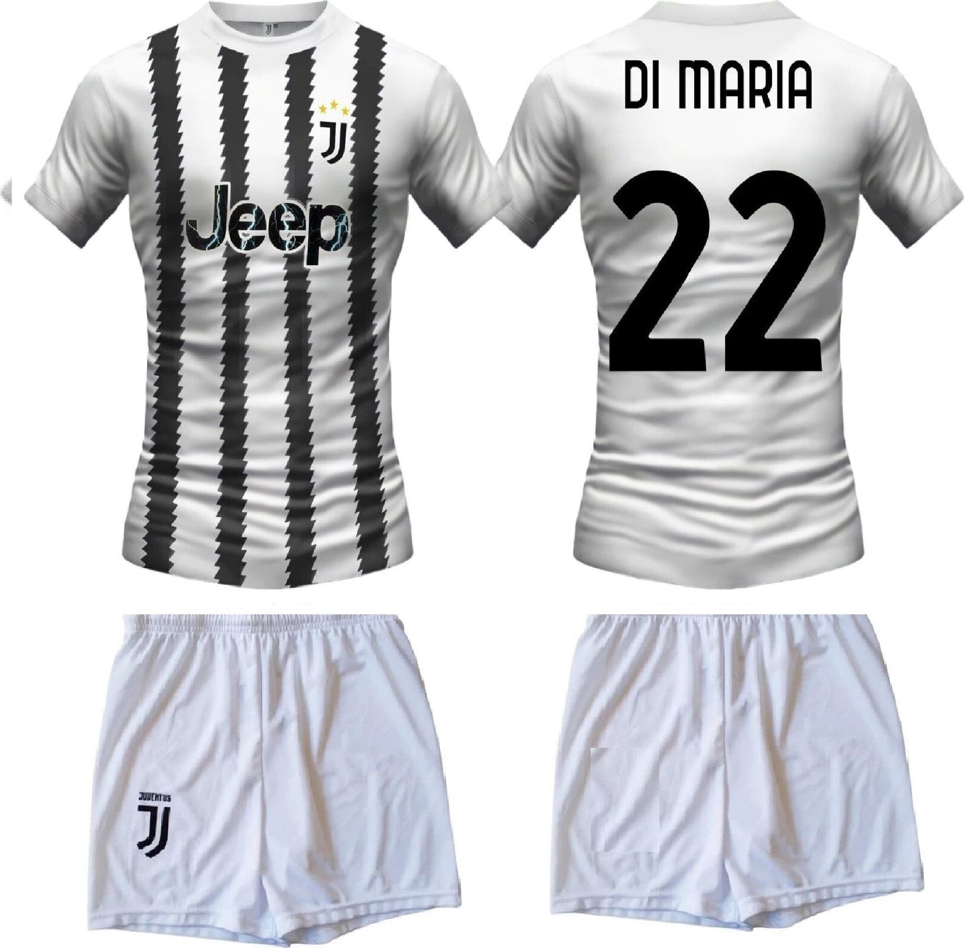 Maglia FC Juventus 2023 Senza Nome Vlahovic Di Maria Pogba - 12
