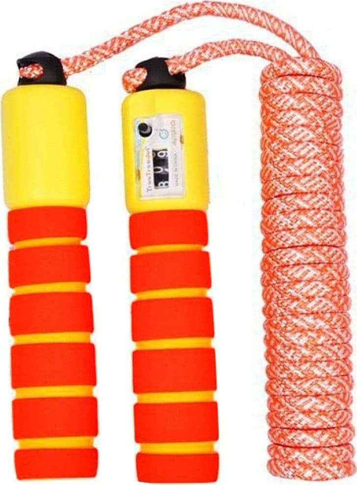 CORDA PER SALTARE REGOLABILE MANICI SCHIUMA CONTATORE PER BAMBINI FITNESS BOXE - 20