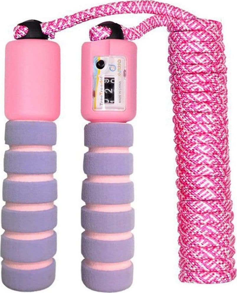 CORDA PER SALTARE REGOLABILE MANICI SCHIUMA CONTATORE PER BAMBINI FITNESS BOXE - 27