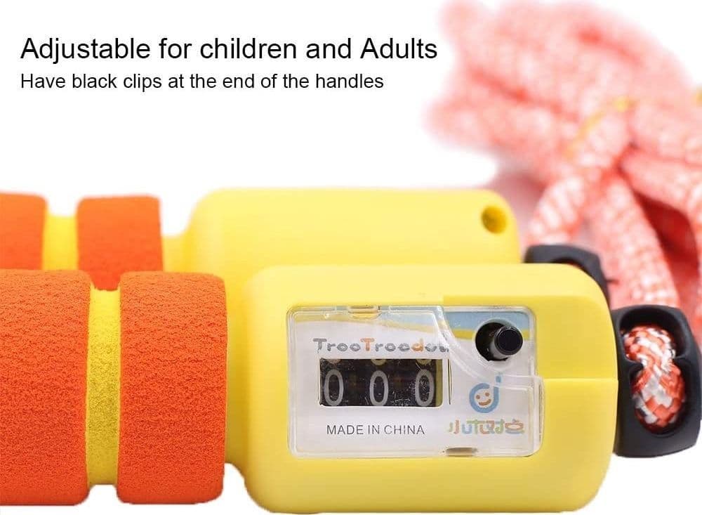 CORDA PER SALTARE REGOLABILE MANICI SCHIUMA CONTATORE PER BAMBINI FITNESS BOXE - 29
