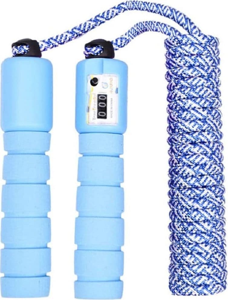 CORDA PER SALTARE REGOLABILE MANICI SCHIUMA CONTATORE PER BAMBINI FITNESS BOXE - 39