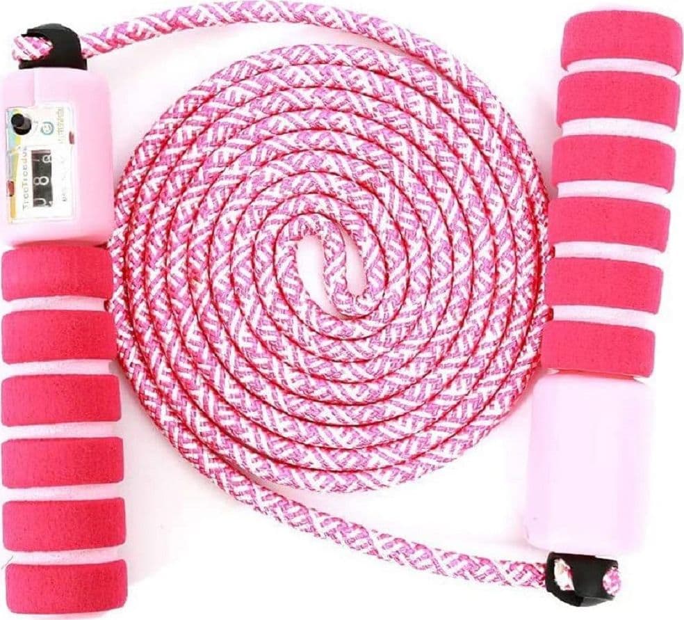 CORDA PER SALTARE REGOLABILE MANICI SCHIUMA CONTATORE PER BAMBINI FITNESS BOXE - 50