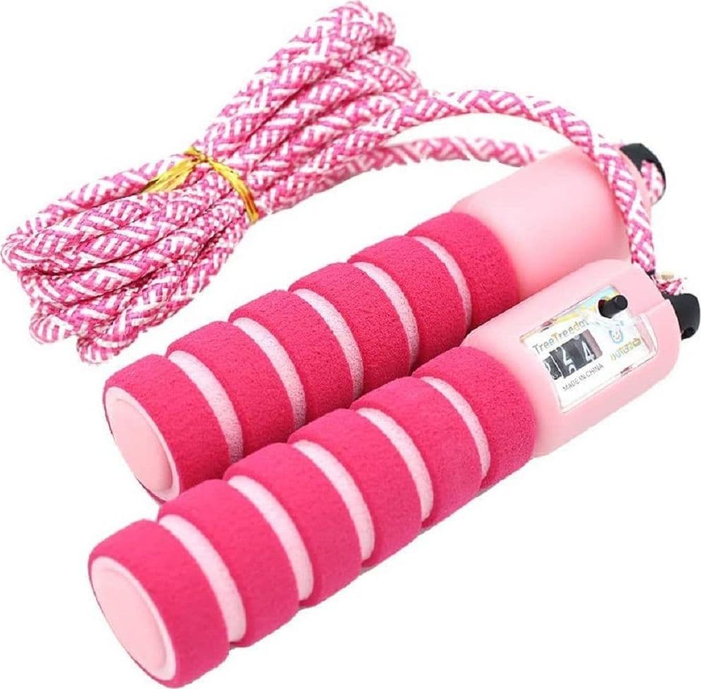 CORDA PER SALTARE REGOLABILE MANICI SCHIUMA CONTATORE PER BAMBINI FITNESS BOXE - 53