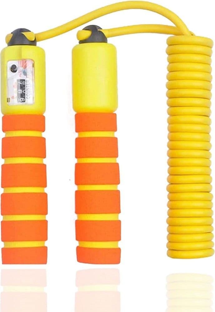 CORDA PER SALTARE REGOLABILE MANICI SCHIUMA CONTATORE PER BAMBINI FITNESS BOXE - 64