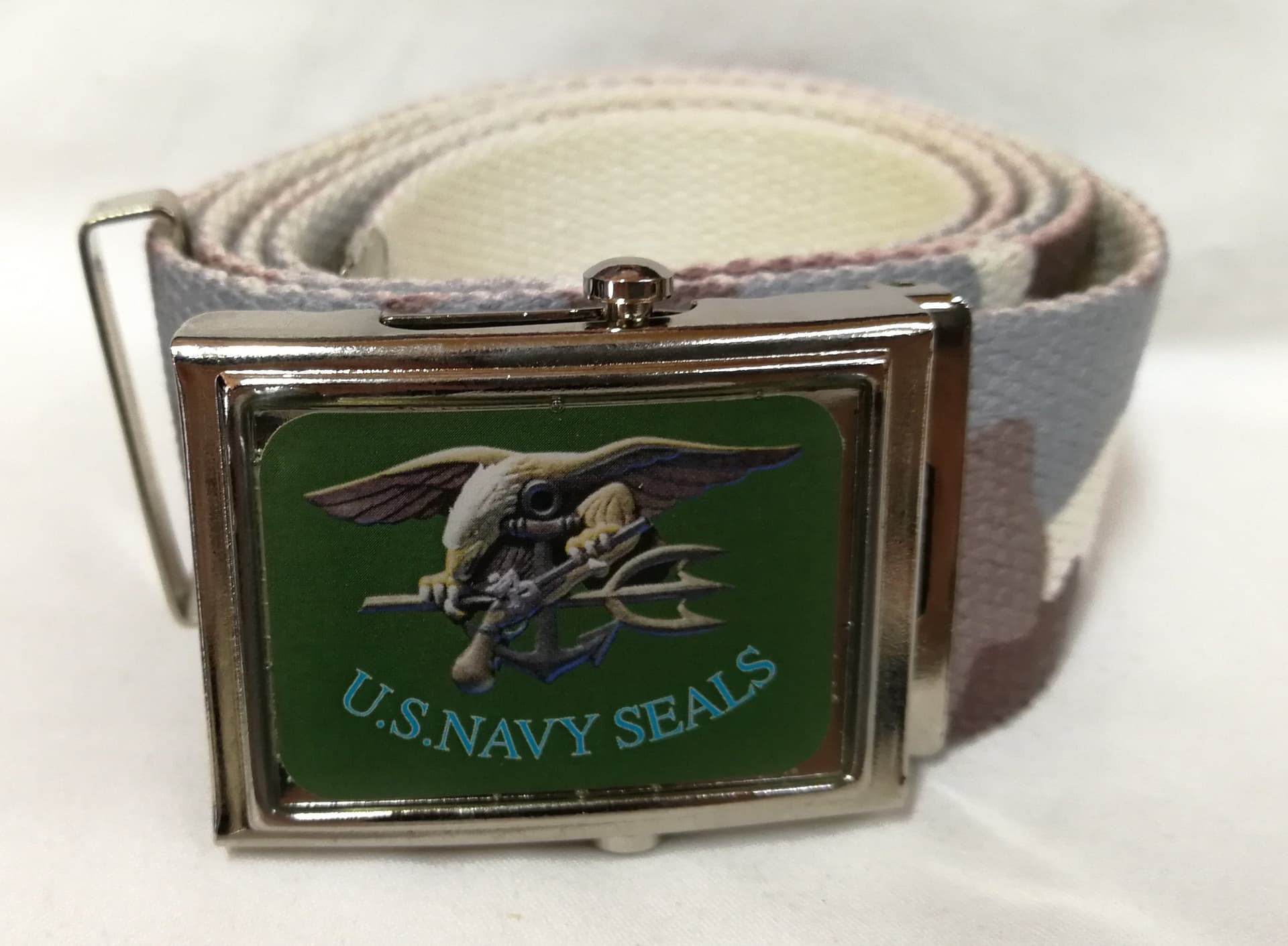 Cintura US. Navy Seals Cinta in Canapa Con Fibbia Metallica Completa Di Stemma Sport e tempo libero/Fan Shop/Abbigliamento/Accessori/Cinture Il Distintivo - Pesaro, Commerciovirtuoso.it