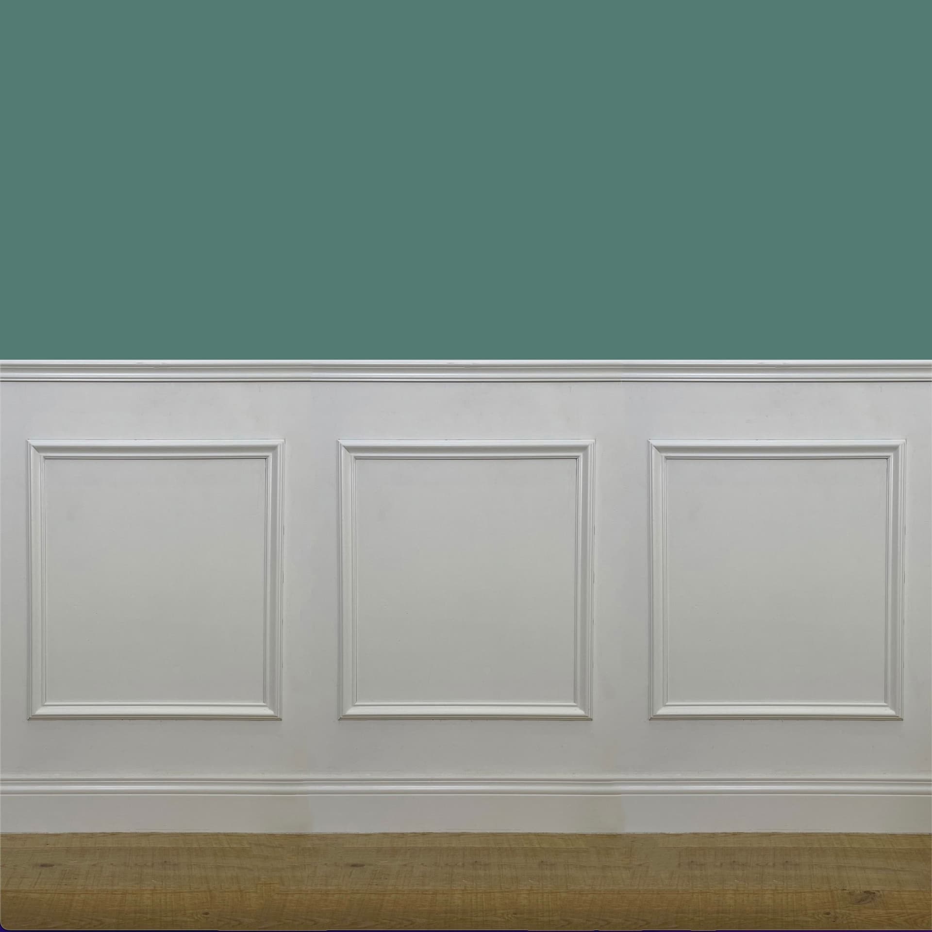 barra da 2,10 metri lineari di profilo Bugna per Boiserie in legno MASSICCIO di Ayous laccato bianco - Eternal Parquet