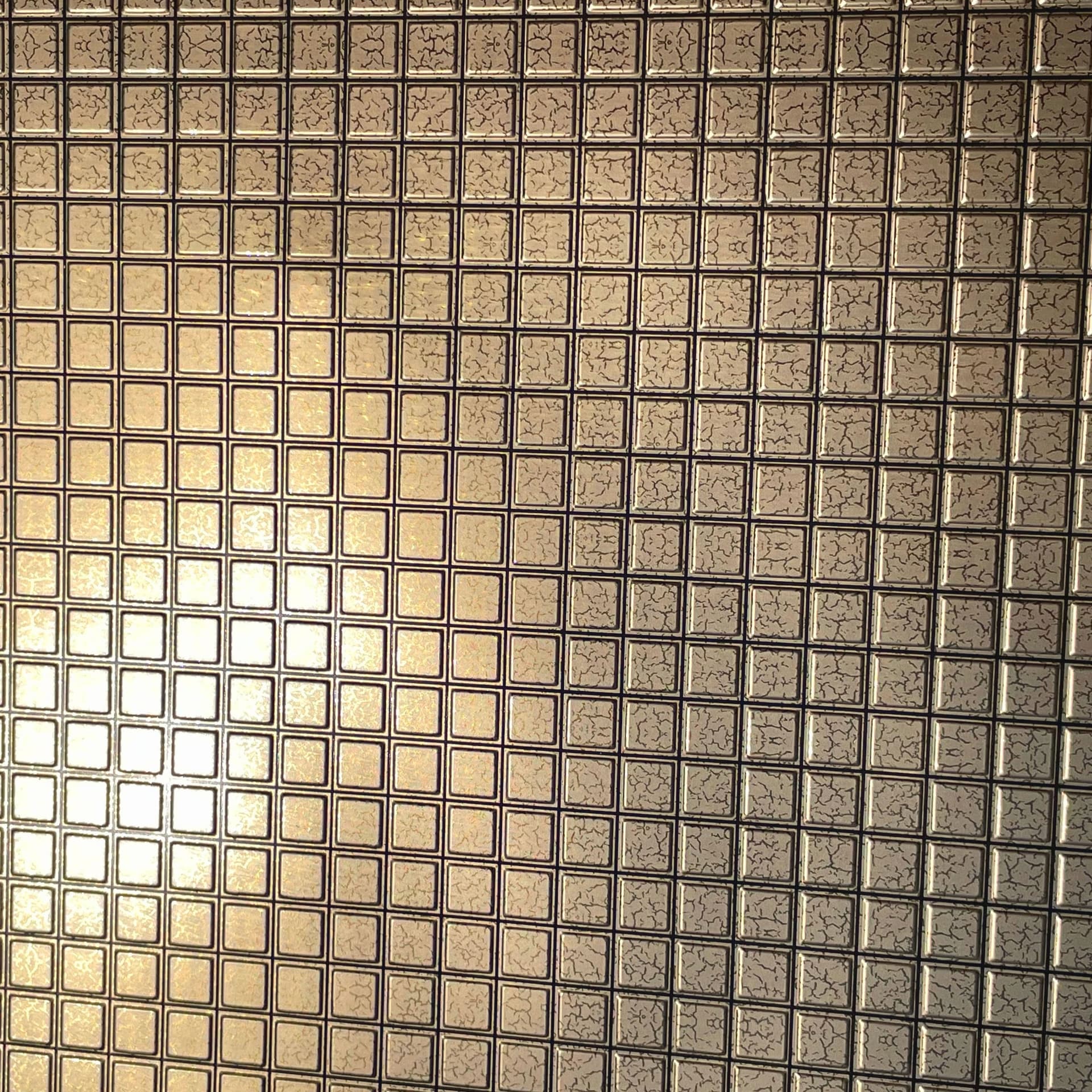 MAXI Pannelli 3D HI-RES Rivestimento a parete in PVC - MOSAICO ORO- Realistici e isolanti. - Eternal Parquet