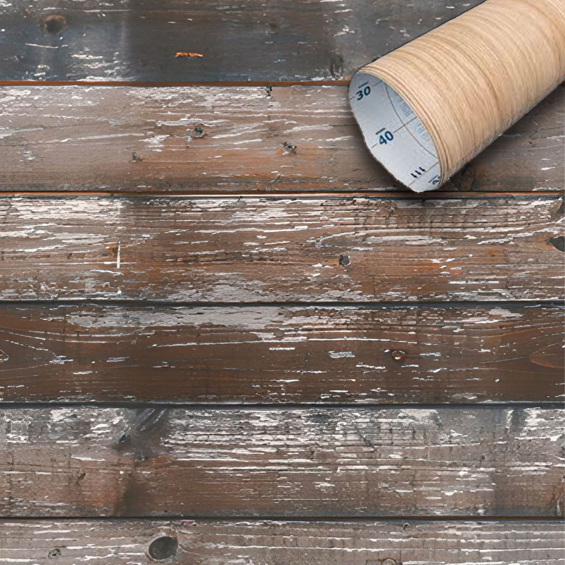 Rotolo 45cm x 15mt di pellicola adesiva effetto Legno rustico 3d HD per mura e mobili - Eternal Parquet