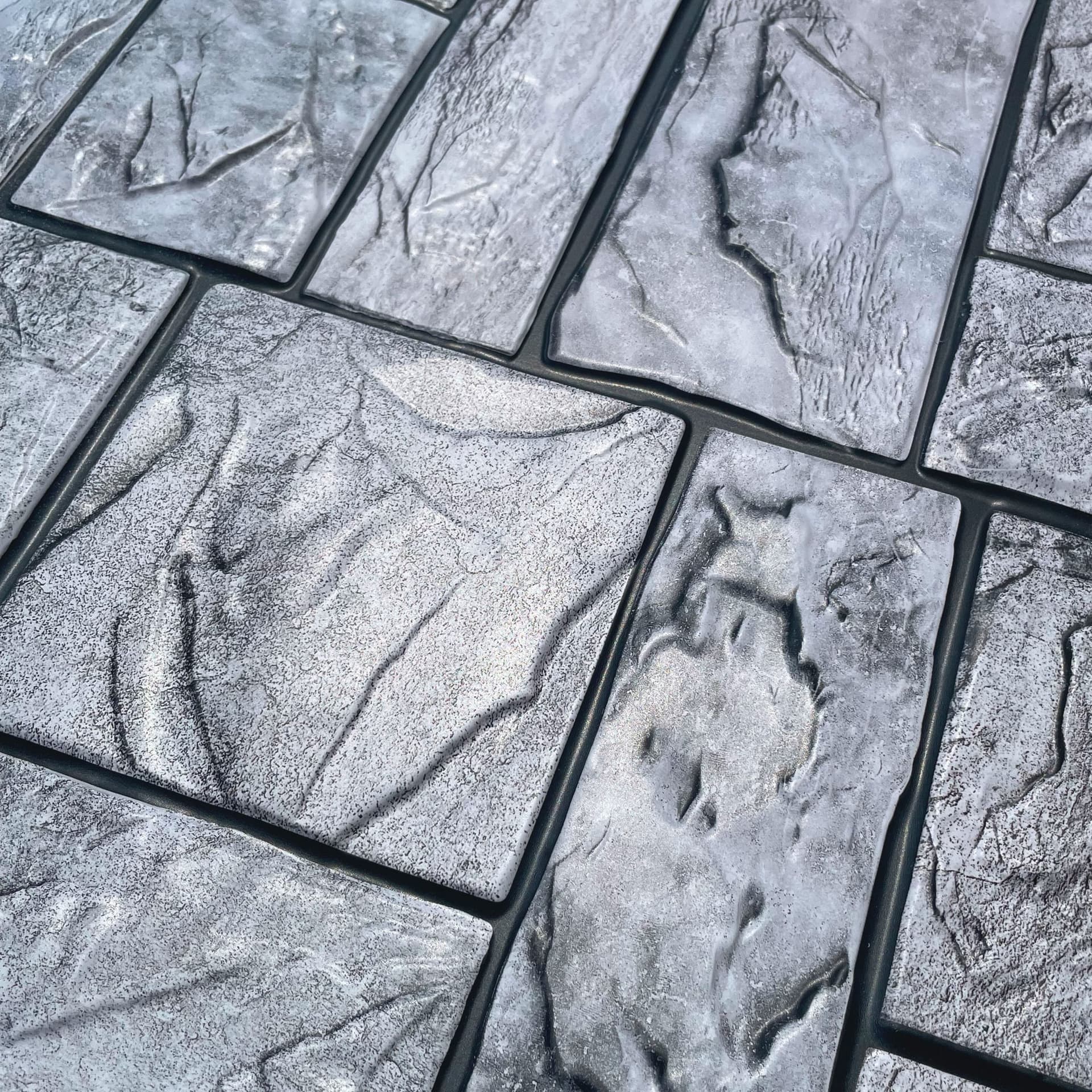 MAXI Pannelli 3D HI-RES Rivestimento a parete in PVC - PIETRA MASSICCIA- Realistici e isolanti. - Eternal Parquet