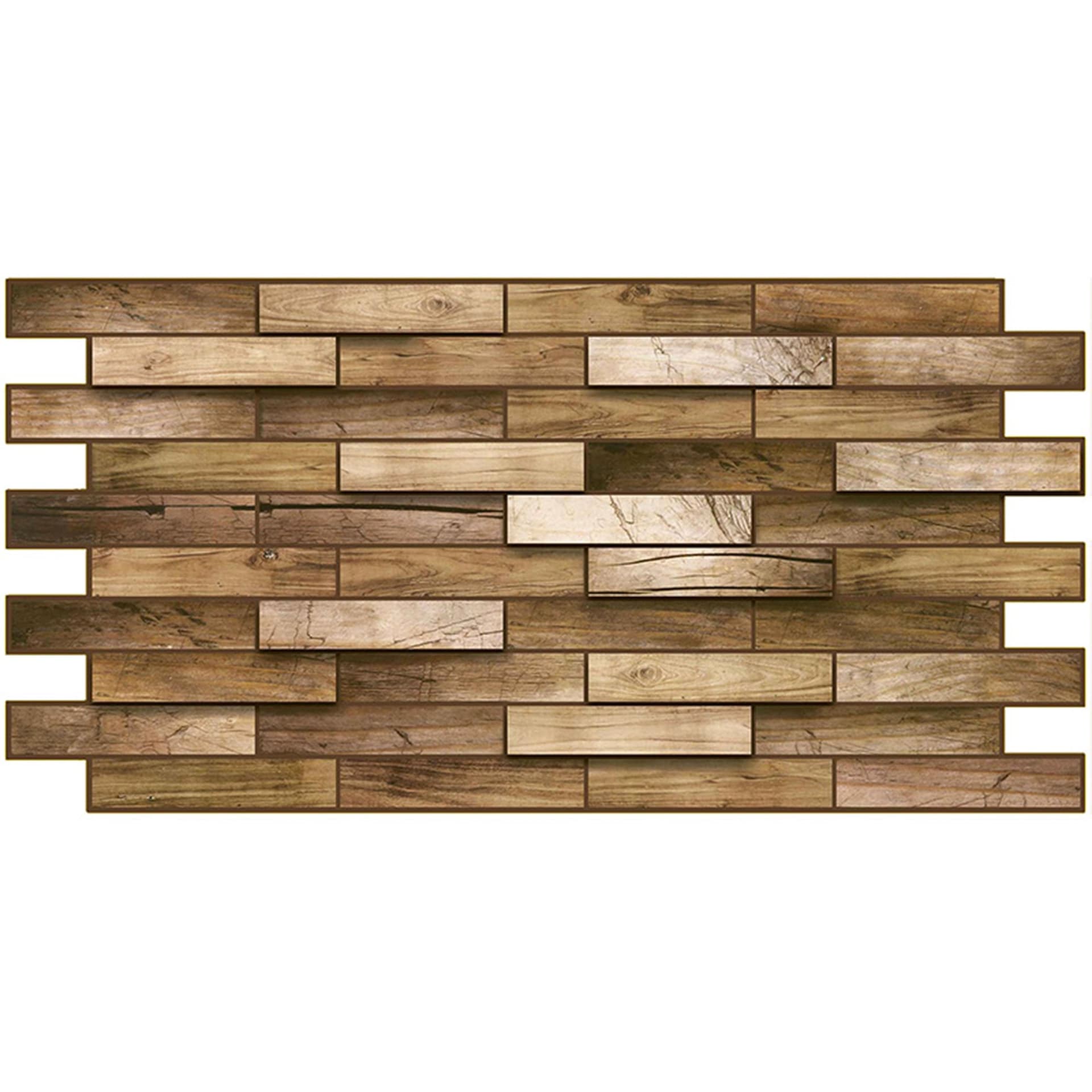 Pannelli 3D Rivestimento a parete in PVC effetto pietra, mosaico, legno Realistici e isolanti. - Eternal Parquet
