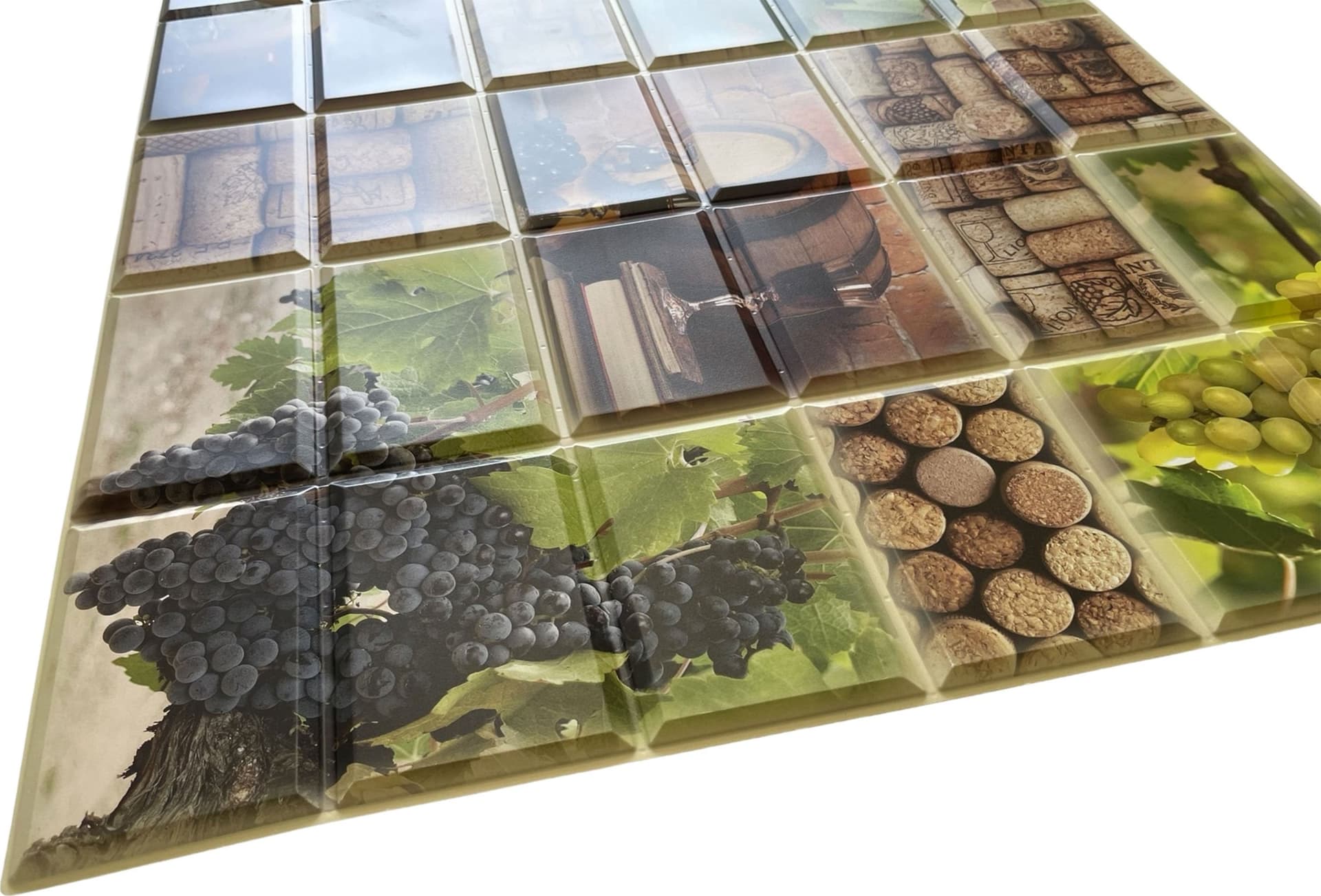 Pannelli 3D Rivestimento a parete in PVC effetto pietra, mosaico, legno Realistici e isolanti. - 24