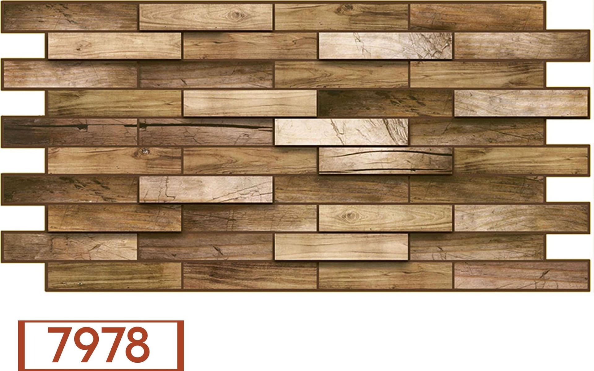 Pannelli 3D Rivestimento a parete in PVC effetto pietra, mosaico, legno Realistici e isolanti. - Eternal Parquet