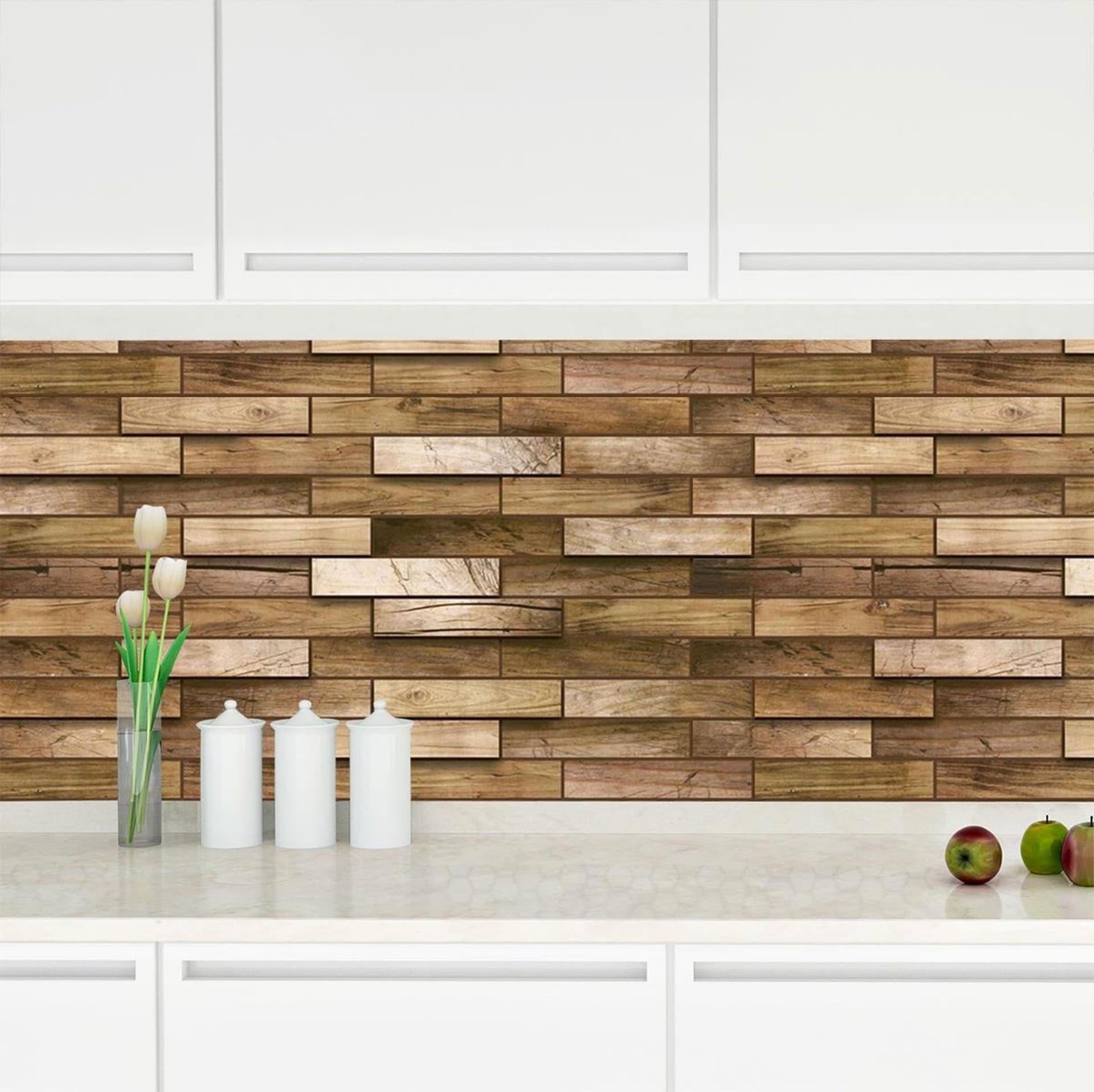 Pannelli 3D Rivestimento a parete in PVC effetto pietra, mosaico, legno Realistici e isolanti. - Eternal Parquet