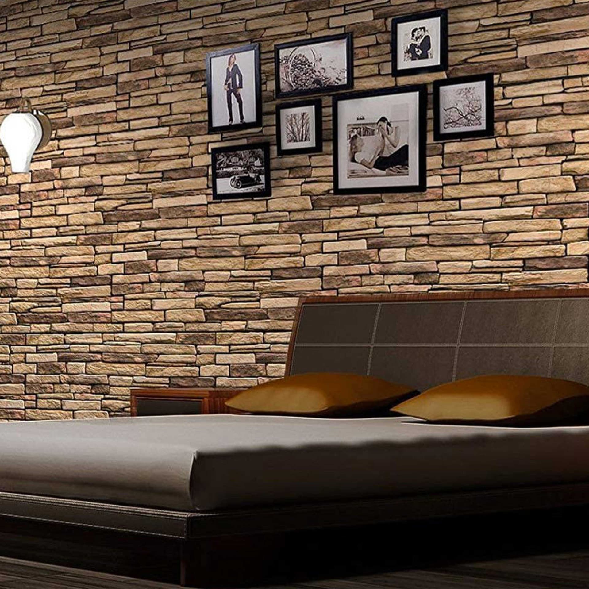 Pannelli 3D Rivestimento a parete in PVC effetto pietra, cementine, Maioliche, legno Realistici e isolanti. - 23