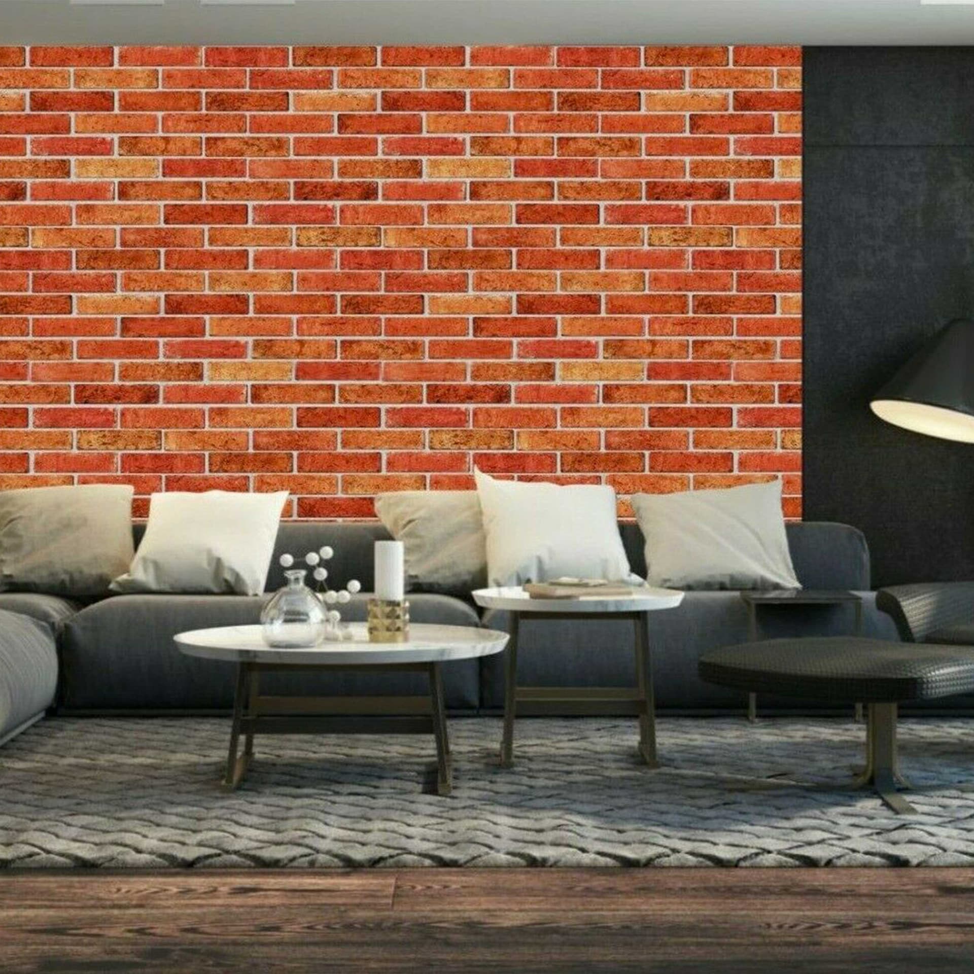 Pannelli 3D Rivestimento a parete in PVC effetto pietra, cementine, Maioliche, legno Realistici e isolanti. - 33