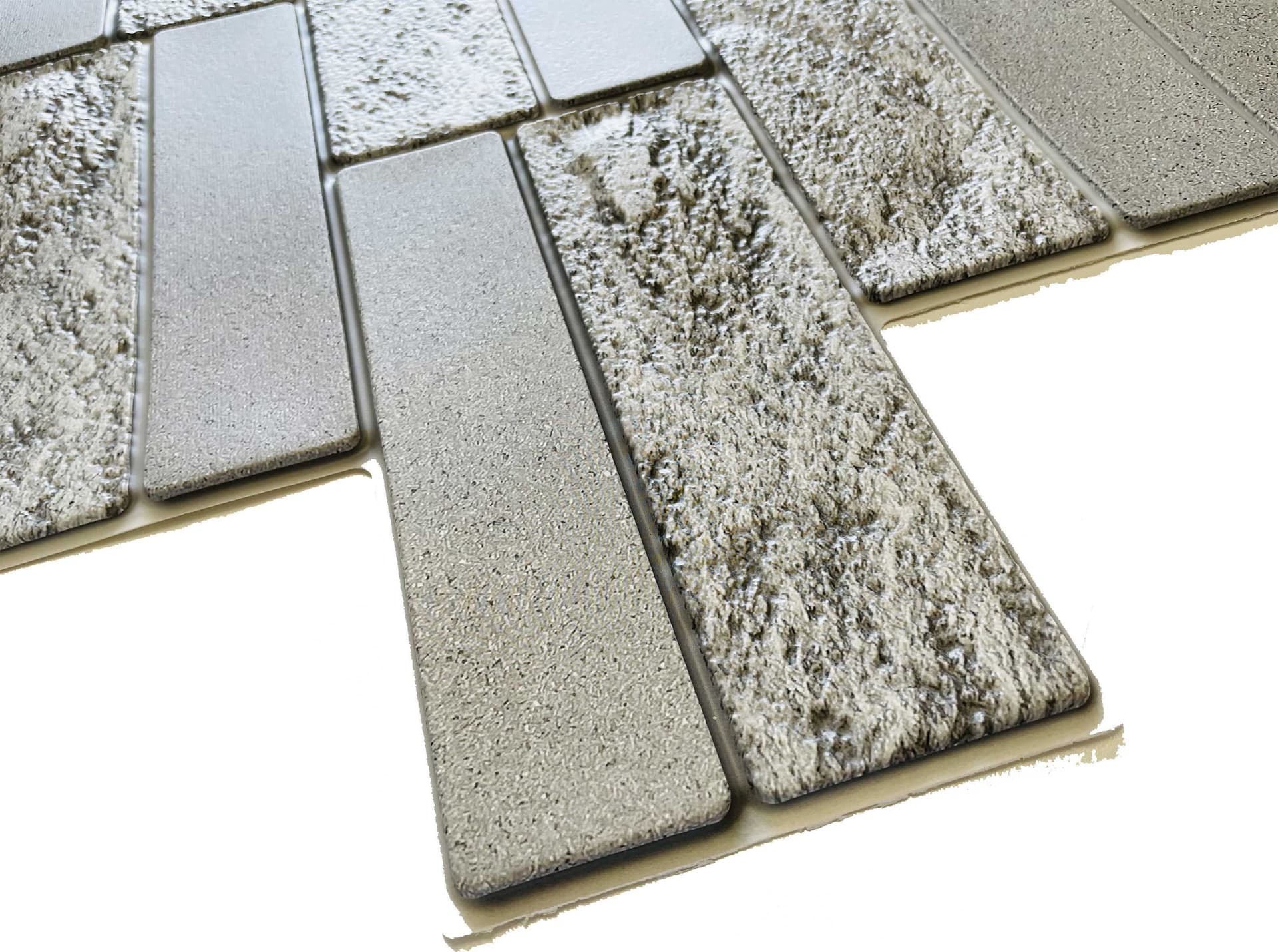 Pannelli 3D Rivestimento a parete in PVC effetto pietra, cementine, Maioliche, legno Realistici e isolanti. Eternal Parquet