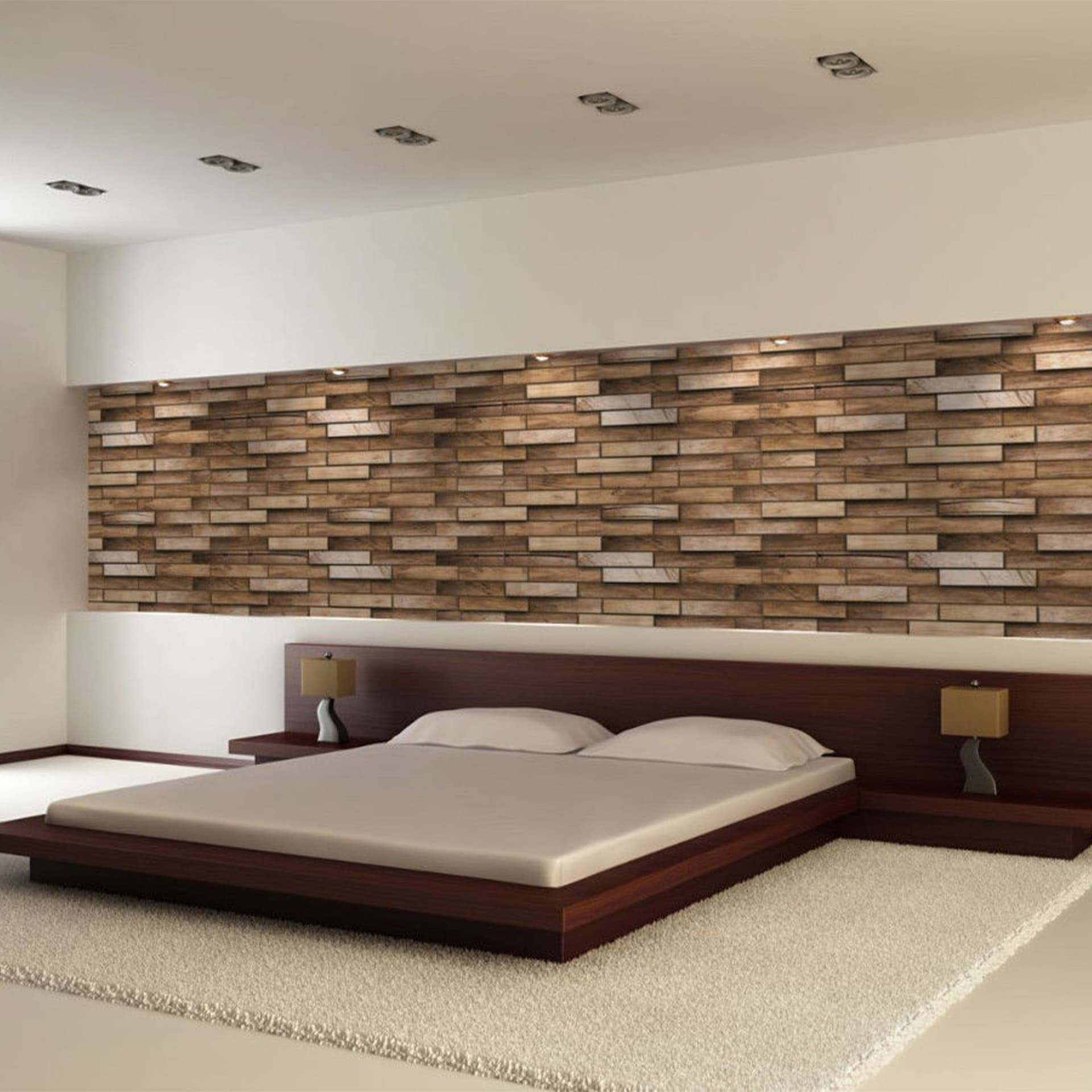 Pannelli 3D Rivestimento a parete in PVC effetto LEGNO Realistici e isolanti. - Eternal Parquet