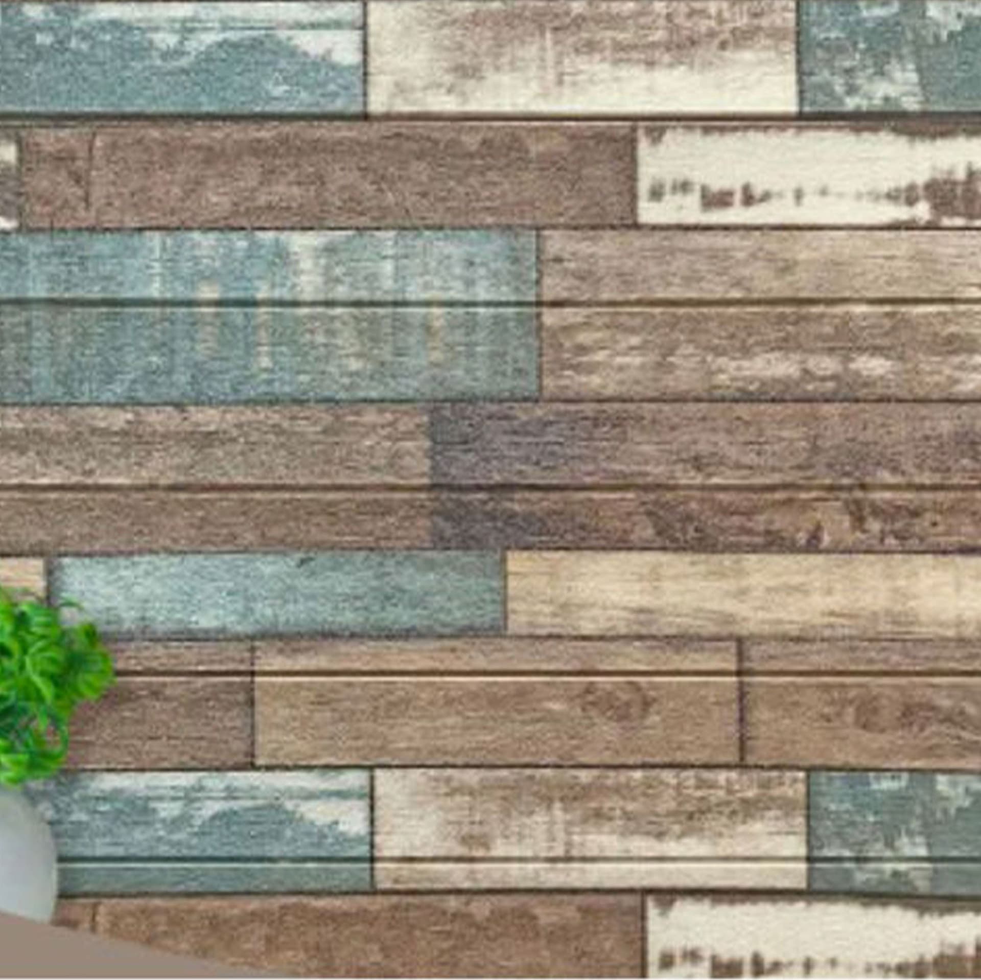 Pannelli 3D Autoadesivi in PE 70X70cm Mattoni o Legno Resistenti, isolanti, idrorepellenti, economici - 33