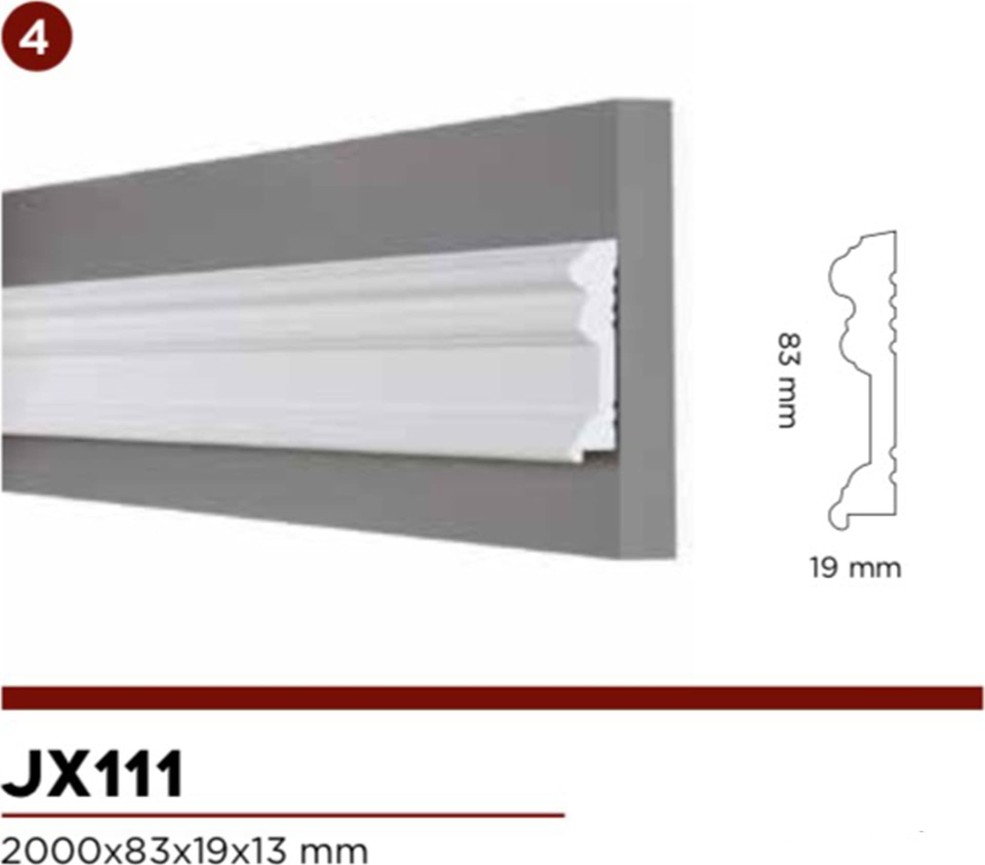 pacco da 2mq di Boiserie in Duropolimero Polistrutturato Mod.Seattle L200xH100 - Eternal Parquet