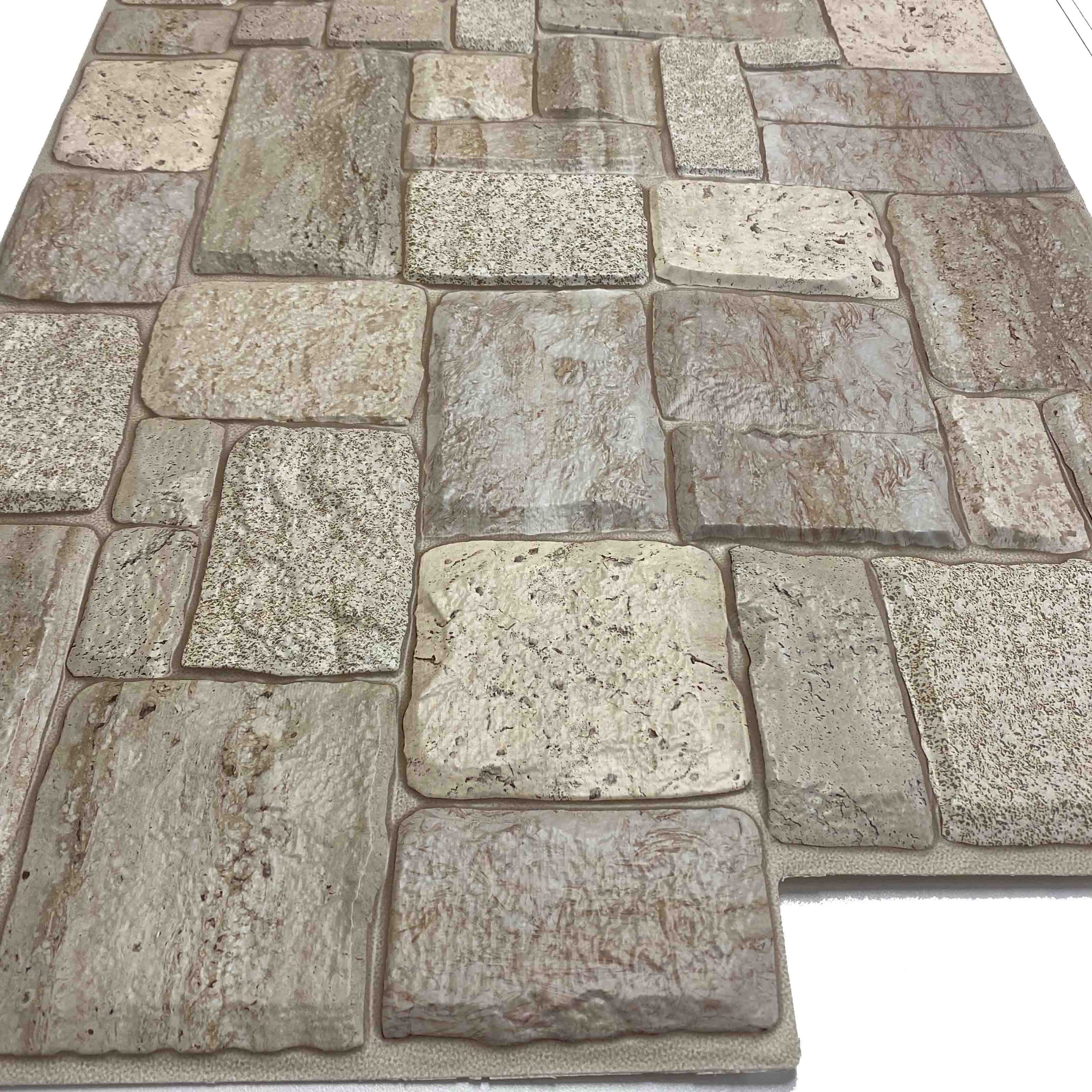 Pannelli 3D Rivestimento a parete in PVC effetto pietra,mattoni,ceramiche, legno Realistici e isolanti. - 29