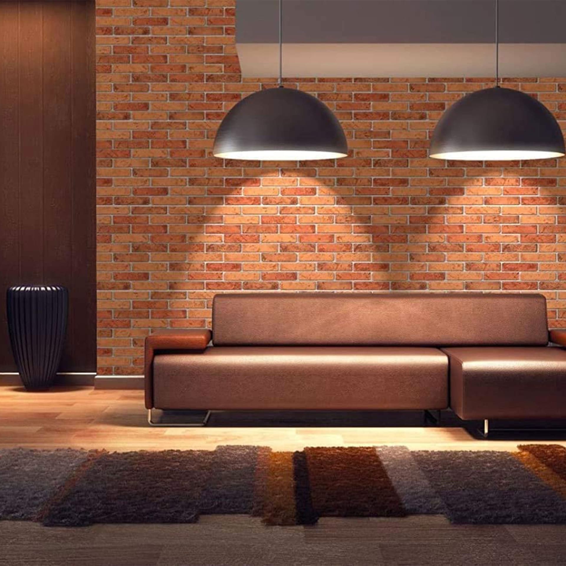 Pannelli 3D Rivestimento a parete in PVC effetto pietra,mattoni,ceramiche, legno Realistici e isolanti. - 35