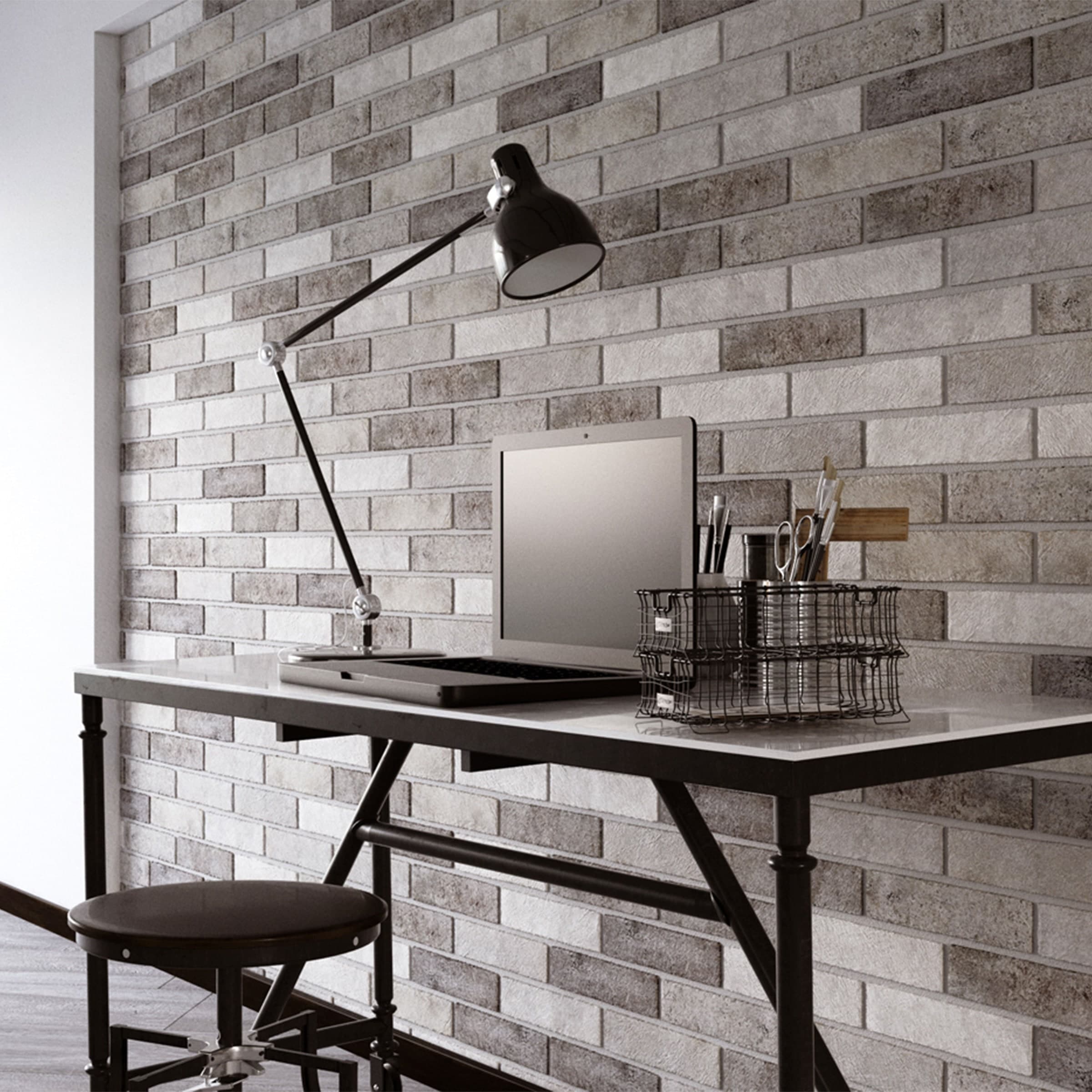 Pannelli 3D Rivestimento a parete in PVC effetto pietra,mattoni,ceramiche, legno Realistici e isolanti. - 38
