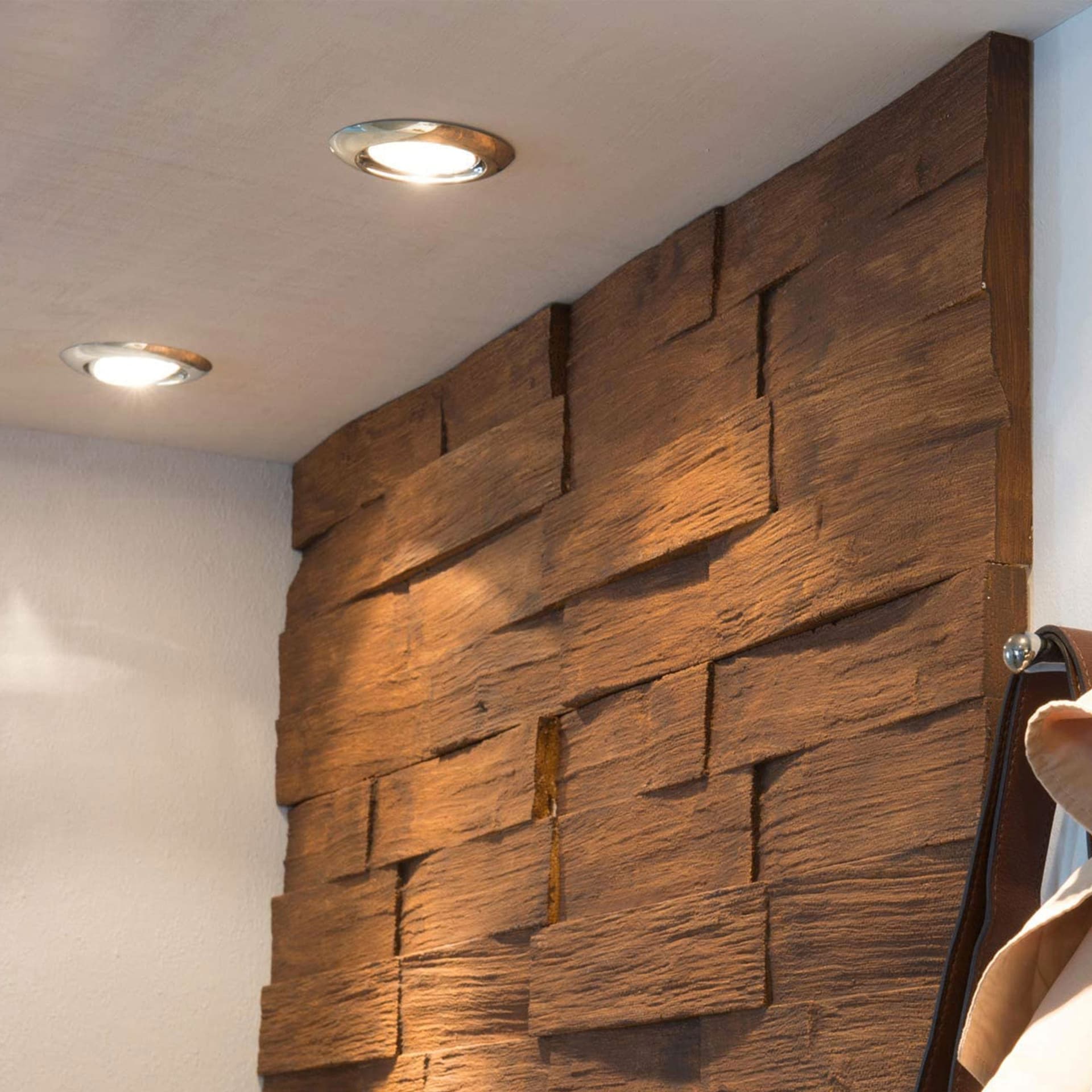 10mq di Rivestimento a parete in EPS spesso e compatto effetto legno, isolante, verniciabile e facile da posare - Eternal Parquet