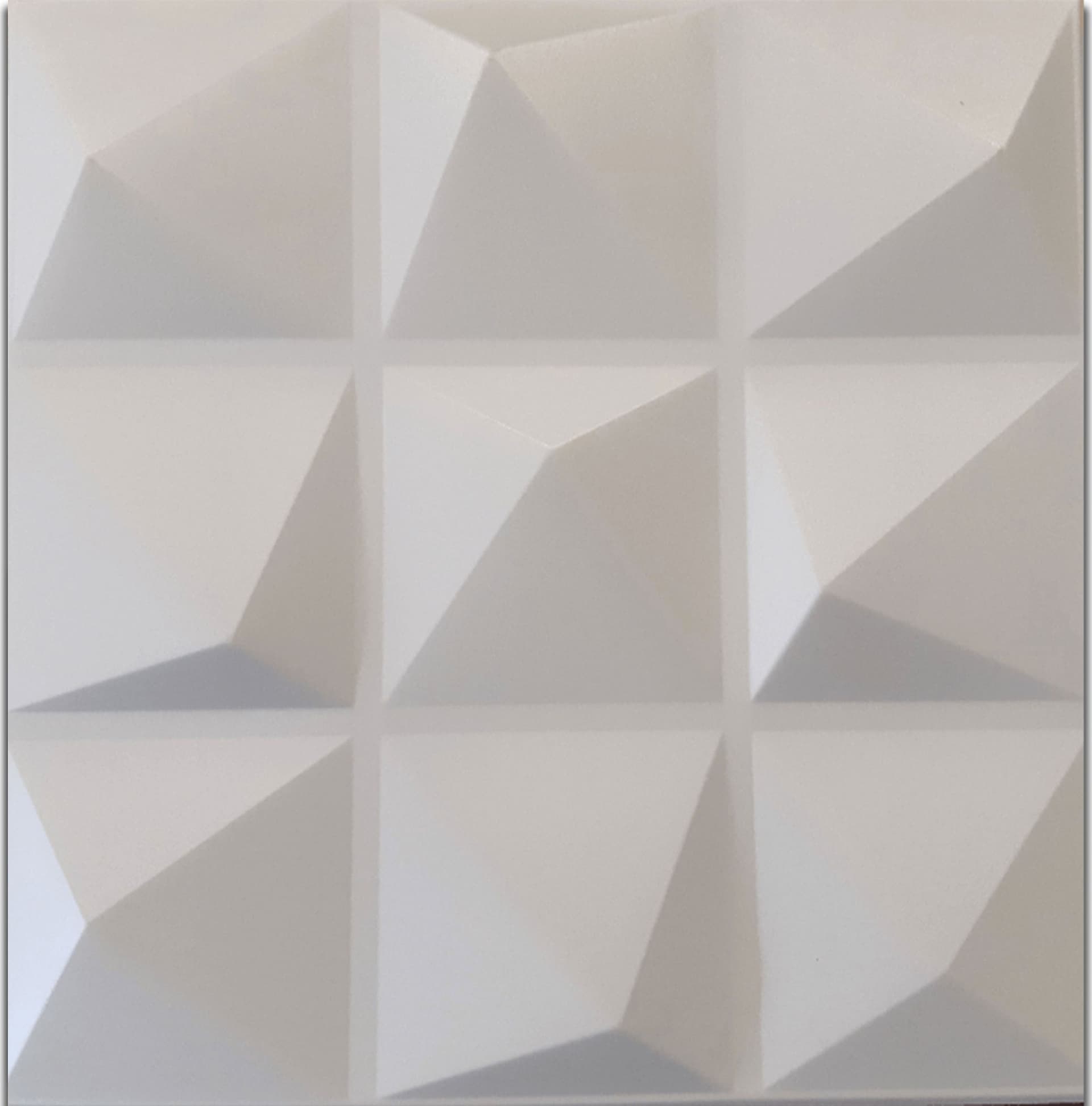 10/20mq di Pannelli in EPS (polistirene compatto) 3D a soffitto o Parete 50x50x2cm Bianchi 4 modelli Eternal Parquet