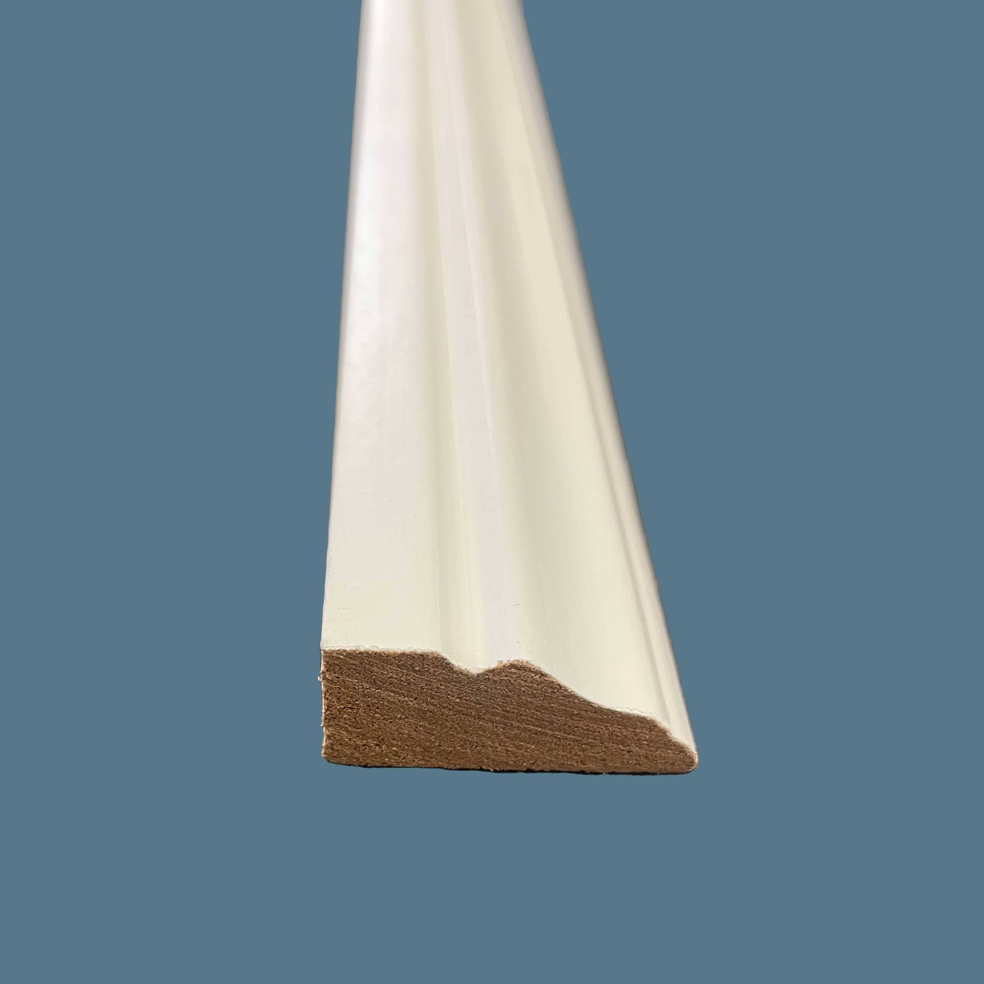 2 metri lineari di Boiserie CLASSIC in legno MASSICCIO di Ayous laccato bianco tutto incluso (200Lx100Hcm) - Eternal Parquet