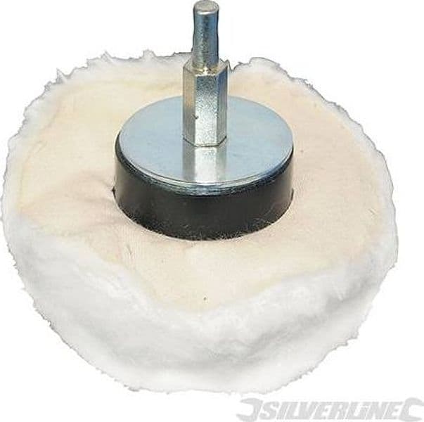 Spugna di lucidatura in cotone morbido per trapani elettrici diametro 6mm silverline in Spugne abrasive Eternal Brico - Ariano Irpino, commercioVirtuoso.it