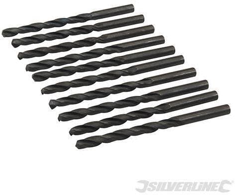 Punte metriche trapano Jobber HSS-R 10 pezzi acciaio temperato Silverline in Punte jobber Eternal Brico - Ariano Irpino, commercioVirtuoso.it