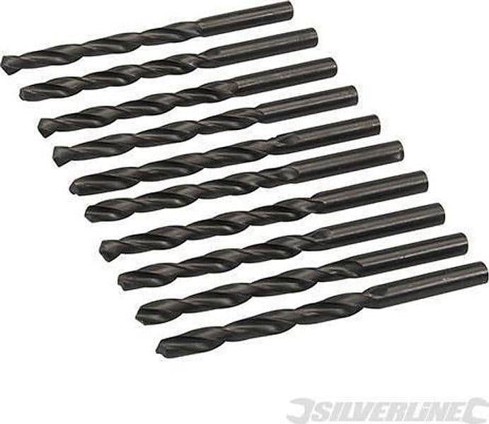 Punte metriche trapano Jobber HSS-R 10 pezzi acciaio temperato Silverline in Punte jobber Eternal Brico - Ariano Irpino, commercioVirtuoso.it