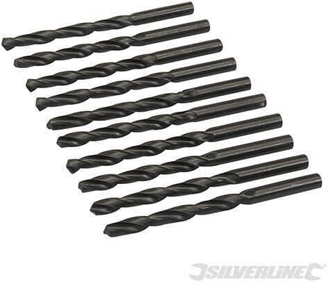 Punte metriche trapano Jobber HSS-R 10 pezzi acciaio temperato Silverline in Punte jobber Eternal Brico - Ariano Irpino, commercioVirtuoso.it