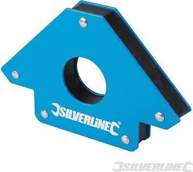 Magnete per saldatura 125mm mantiene lamiere in posizione 45° 90°e 135°  Silverline