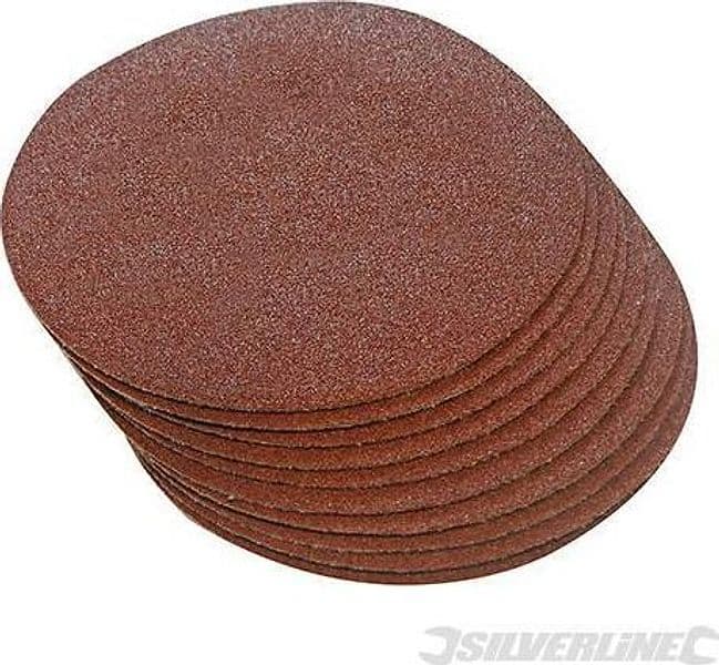 Dischi a fissaggio strappo in ossido di alluminio per levigatrici nuovo silverline Silverline