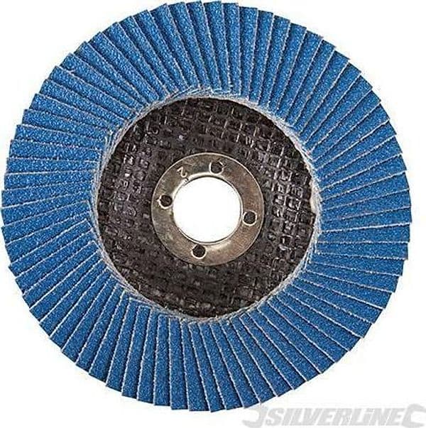 Disco a lamelle in zirconio per l'utilizzo con smerigliatrici angolari nuovo prodotto silverline in Dischi smerigliatori Eternal Brico - Ariano Irpino, commercioVirtuoso.it