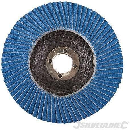 Disco a lamelle in zirconio per l'utilizzo con smerigliatrici angolari nuovo prodotto silverline in Dischi smerigliatori Eternal Brico - Ariano Irpino, commercioVirtuoso.it