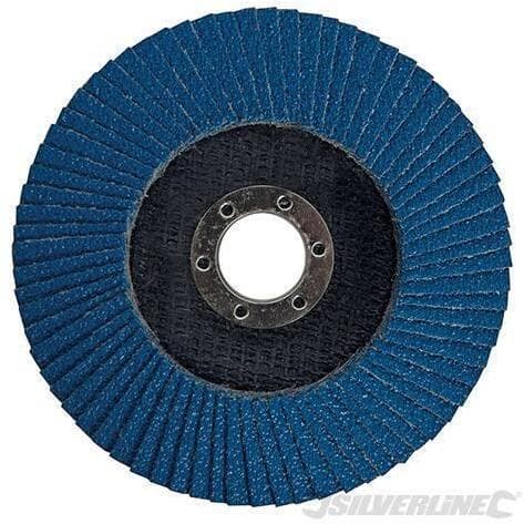 Disco a lamelle in zirconio per l'utilizzo con smerigliatrici angolari nuovo prodotto silverline in Dischi smerigliatori Eternal Brico - Ariano Irpino, commercioVirtuoso.it