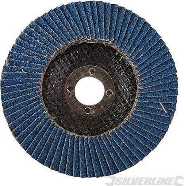 Disco a lamelle in zirconio per l'utilizzo con smerigliatrici angolari nuovo prodotto silverline in Dischi smerigliatori Eternal Brico - Ariano Irpino, commercioVirtuoso.it