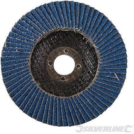 Disco a lamelle in zirconio per l'utilizzo con smerigliatrici angolari nuovo prodotto silverline in Dischi smerigliatori Eternal Brico - Ariano Irpino, commercioVirtuoso.it