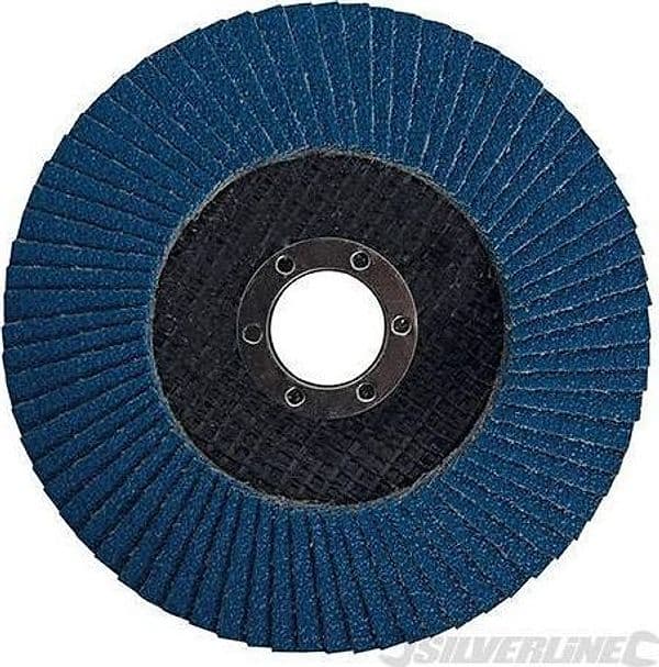 Disco a lamelle in zirconio per l'utilizzo con smerigliatrici angolari nuovo prodotto silverline in Dischi smerigliatori Eternal Brico - Ariano Irpino, commercioVirtuoso.it