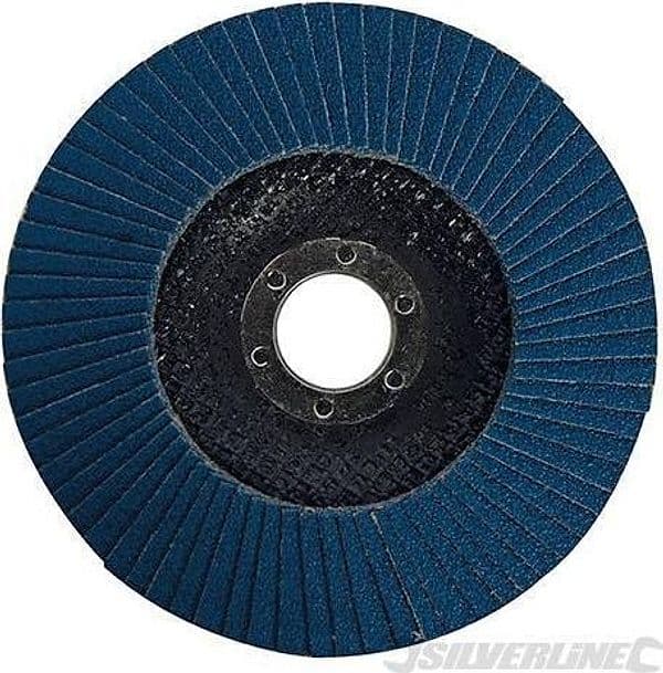 Disco a lamelle in zirconio per l'utilizzo con smerigliatrici angolari nuovo prodotto silverline in Dischi smerigliatori Eternal Brico - Ariano Irpino, commercioVirtuoso.it