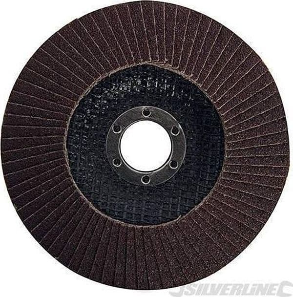 Disco a lamella in ossido di alluminio per l'utilizzo con smerigliatrici angolari portatili silverline in Dischi smerigliatori Eternal Brico - Ariano Irpino, commercioVirtuoso.it
