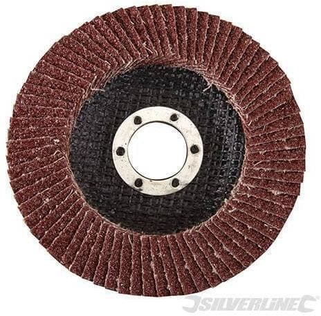 Disco a lamella in ossido di alluminio per l'utilizzo con smerigliatrici angolari portatili silverline in Dischi smerigliatori Eternal Brico - Ariano Irpino, commercioVirtuoso.it